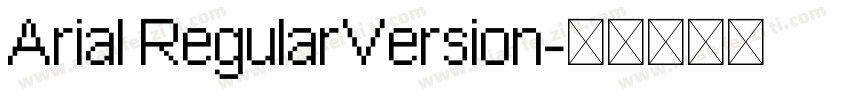 Arial RegularVersion字体转换